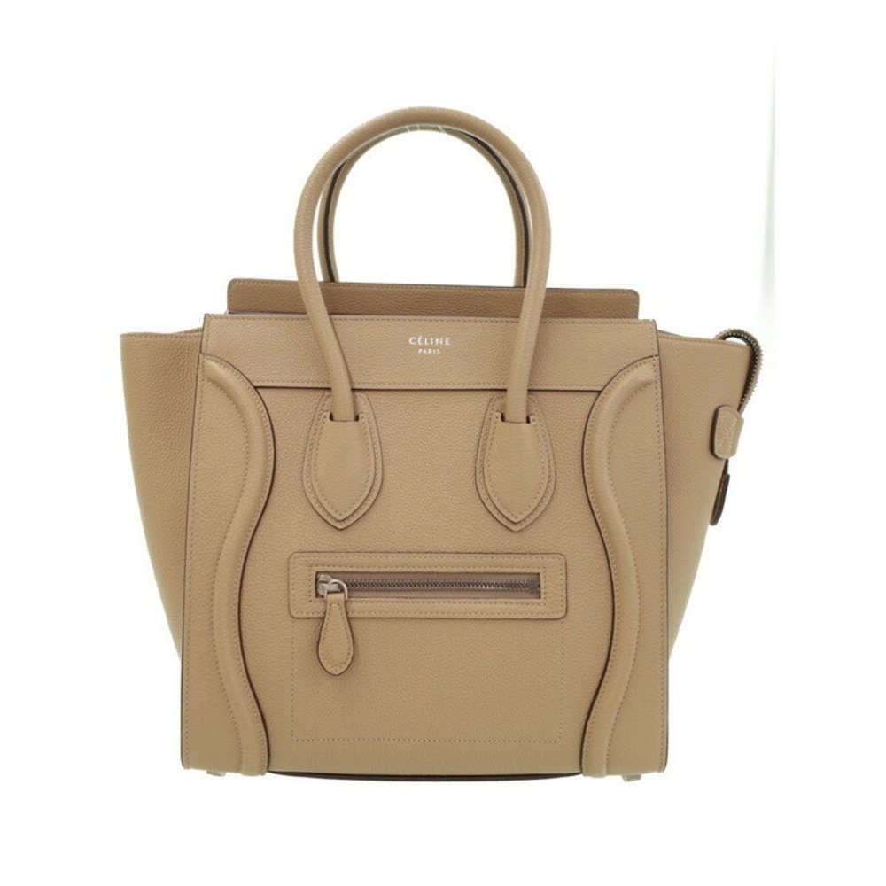 Celine Calfskin Shoulder Leather Tote Handbag Shopper - Picture 2 of 9